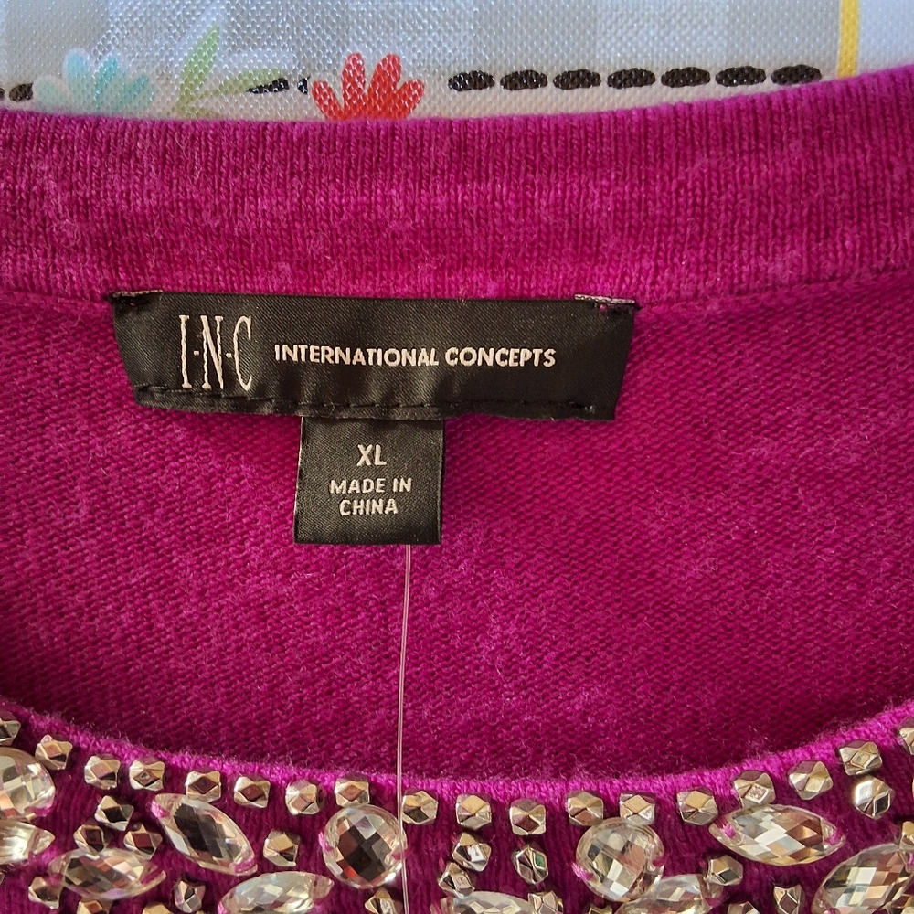 NWT INC PINK LONG SLEEVE KEYHOLE BLOUSE - Picture 7 of 12